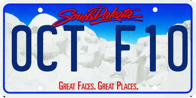 SD license plate 0CTF10