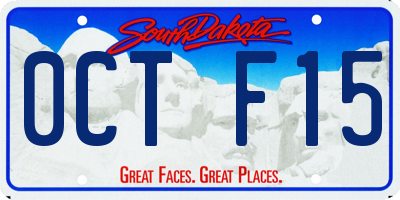 SD license plate 0CTF15