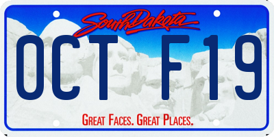 SD license plate 0CTF19