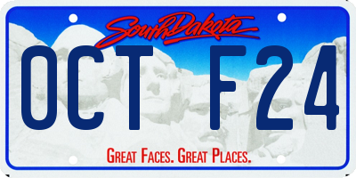 SD license plate 0CTF24