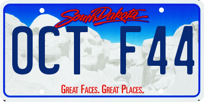 SD license plate 0CTF44