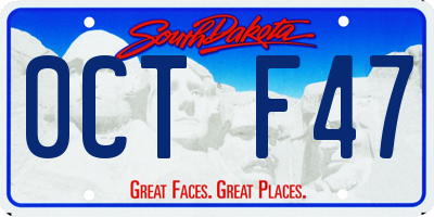 SD license plate 0CTF47