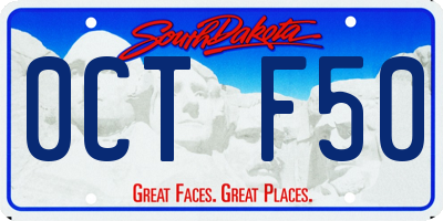 SD license plate 0CTF50