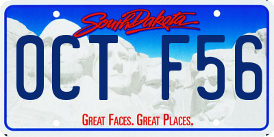 SD license plate 0CTF56