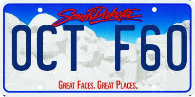 SD license plate 0CTF60