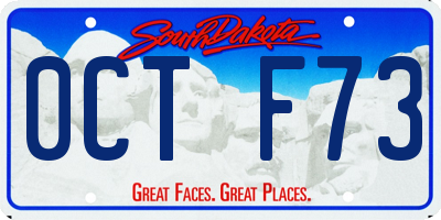 SD license plate 0CTF73