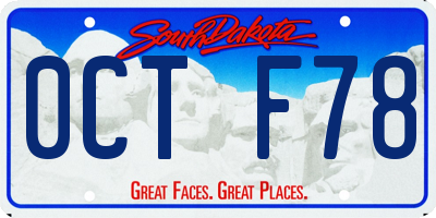 SD license plate 0CTF78