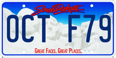 SD license plate 0CTF79