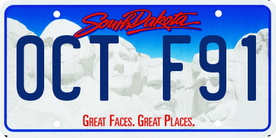 SD license plate 0CTF91