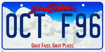 SD license plate 0CTF96