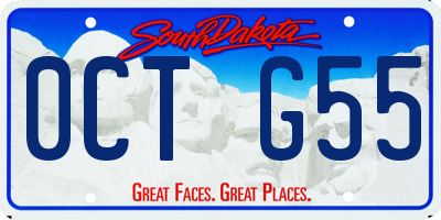 SD license plate 0CTG55