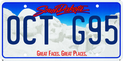 SD license plate 0CTG95