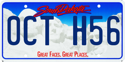 SD license plate 0CTH56