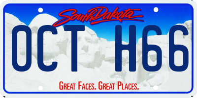 SD license plate 0CTH66