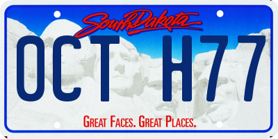 SD license plate 0CTH77