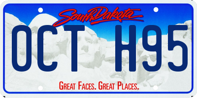 SD license plate 0CTH95