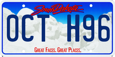 SD license plate 0CTH96