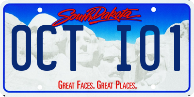 SD license plate 0CTI01