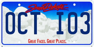 SD license plate 0CTI03