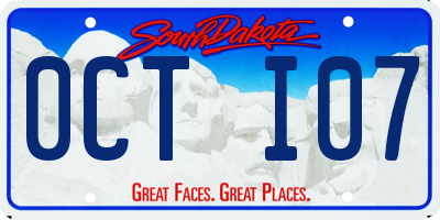 SD license plate 0CTI07