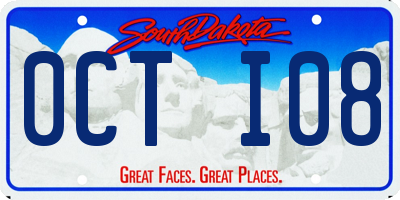SD license plate 0CTI08