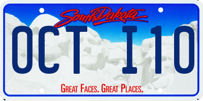SD license plate 0CTI10