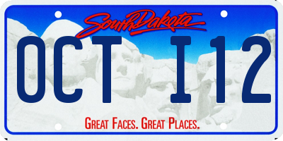 SD license plate 0CTI12