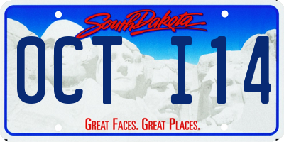SD license plate 0CTI14
