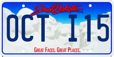 SD license plate 0CTI15