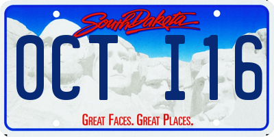 SD license plate 0CTI16