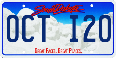 SD license plate 0CTI20