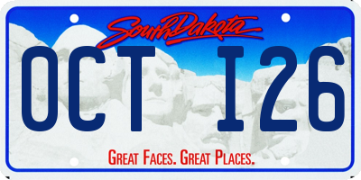 SD license plate 0CTI26