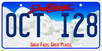 SD license plate 0CTI28