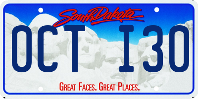 SD license plate 0CTI30
