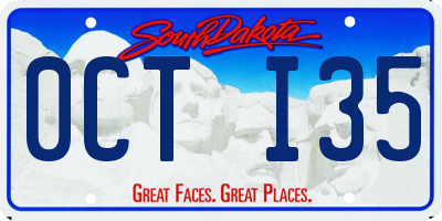SD license plate 0CTI35