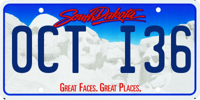 SD license plate 0CTI36