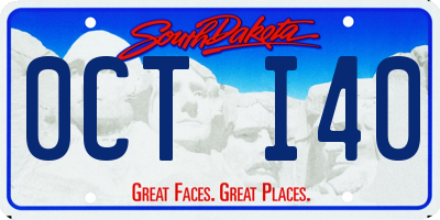 SD license plate 0CTI40