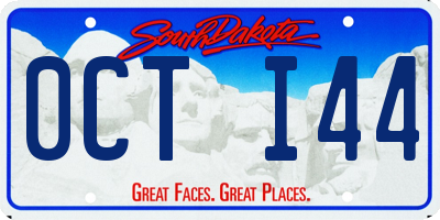 SD license plate 0CTI44