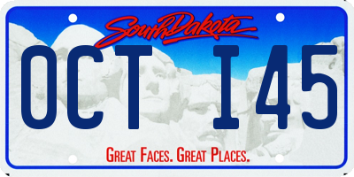 SD license plate 0CTI45