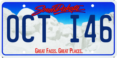 SD license plate 0CTI46