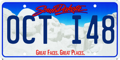 SD license plate 0CTI48