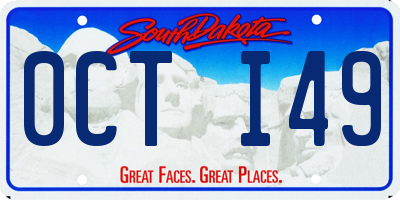SD license plate 0CTI49