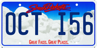 SD license plate 0CTI56