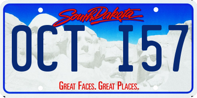 SD license plate 0CTI57