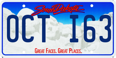 SD license plate 0CTI63
