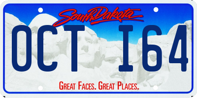 SD license plate 0CTI64