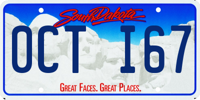 SD license plate 0CTI67