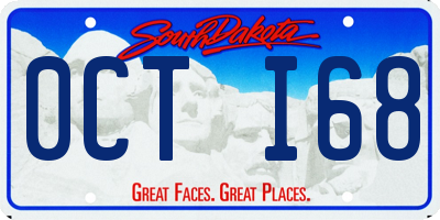 SD license plate 0CTI68