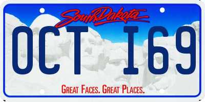 SD license plate 0CTI69