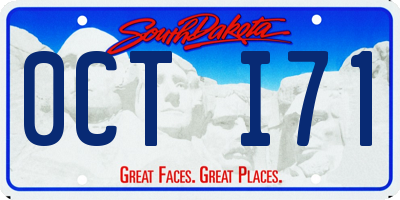 SD license plate 0CTI71